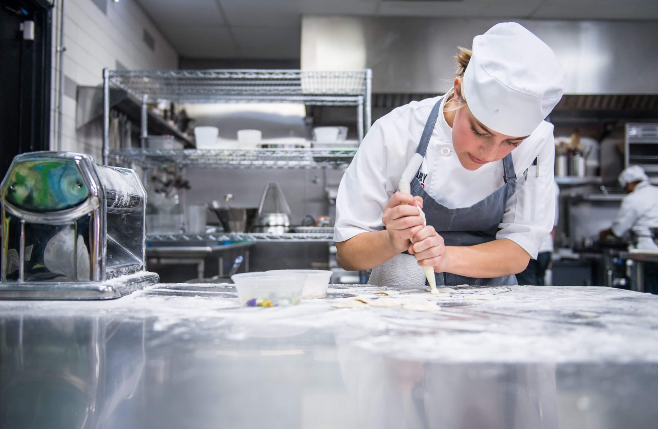 Pastry Chef At Work